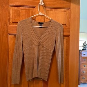 Sparkly golden sweater